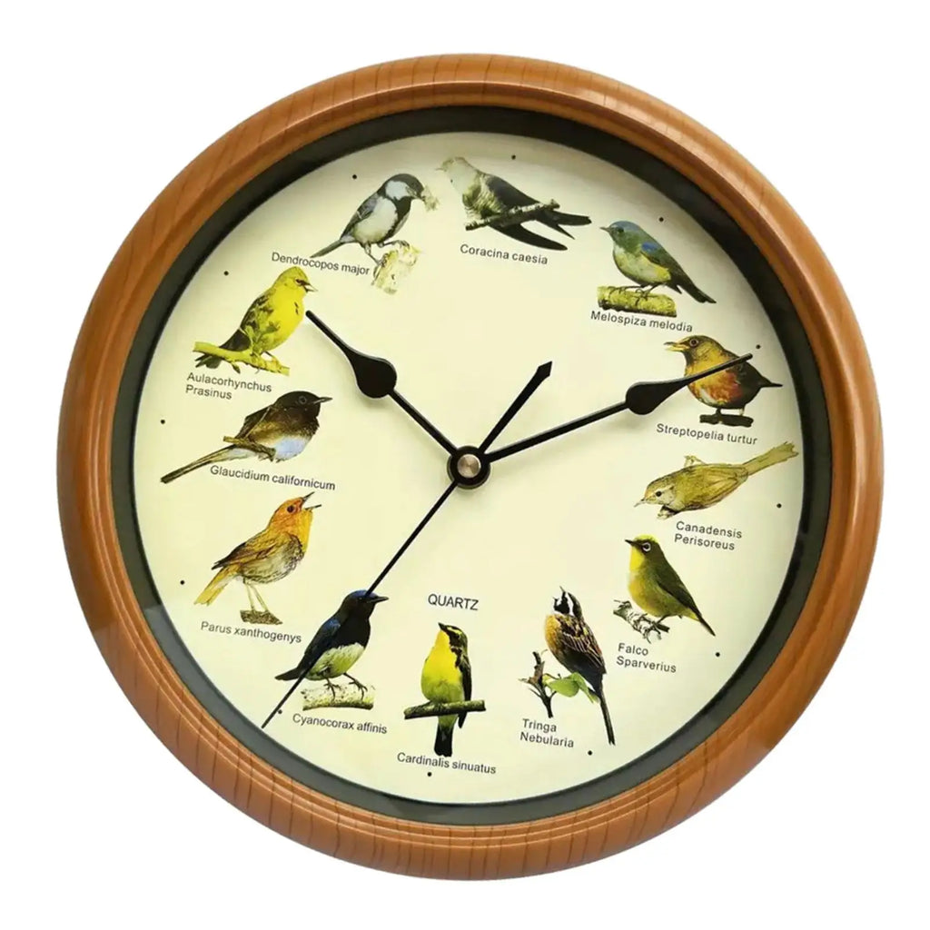 Singing Bird Wall Clock Wall Hanging Clock Decor for Living Room Home Office