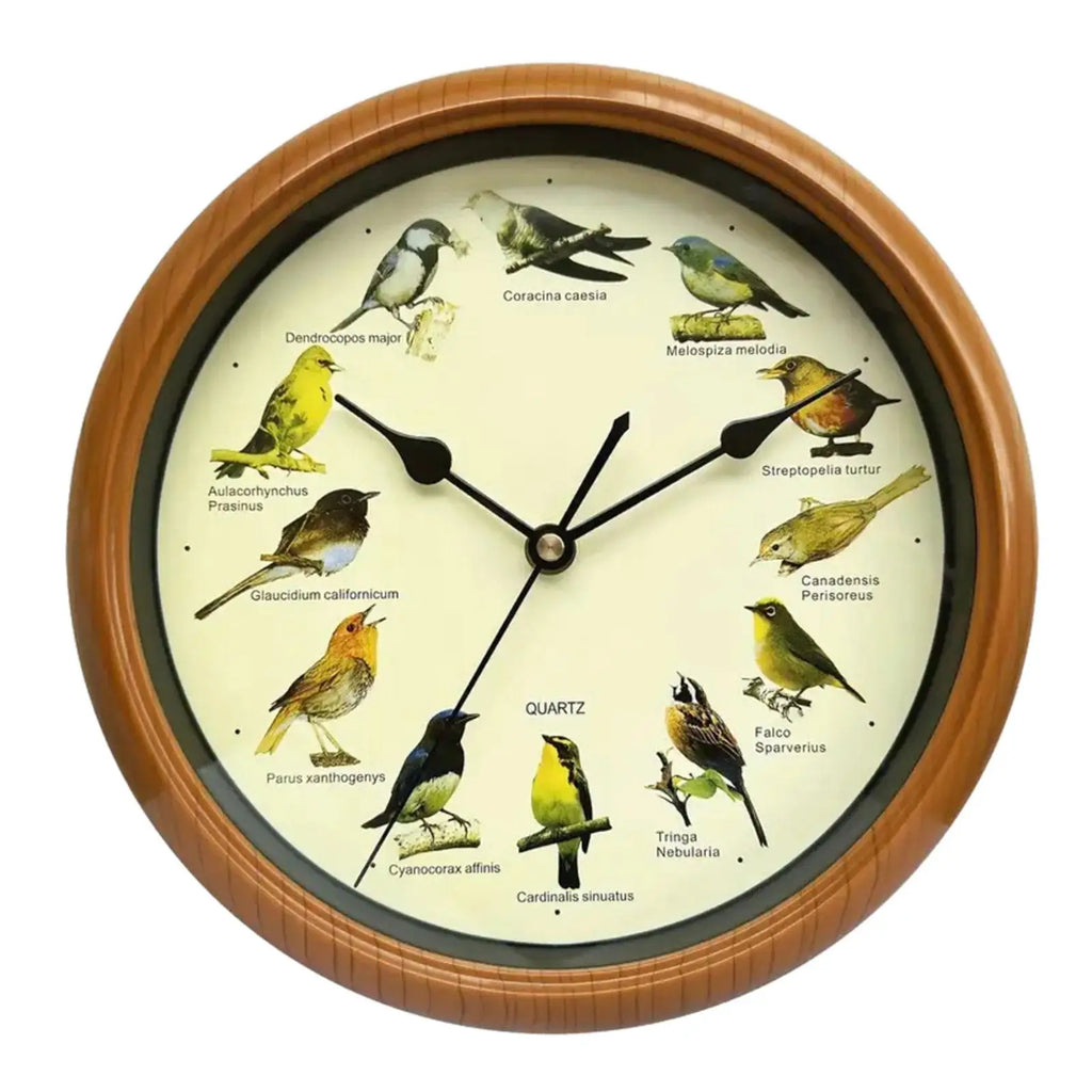 Singing Bird Wall Clock Wall Hanging Clock Decor for Living Room Home Office